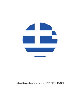 Greece flag icon vector sign