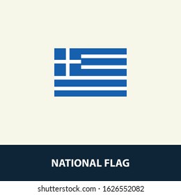 Greece Flag Illustration Single Design Vector EPS 10