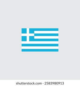 Greece Flag Illustration – Symbol of National Pride and Heritage