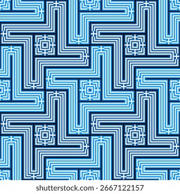 Patrón de línea de bandera de Grecia. Fondo geométrico para decoración y etc. Ilustración vectorial