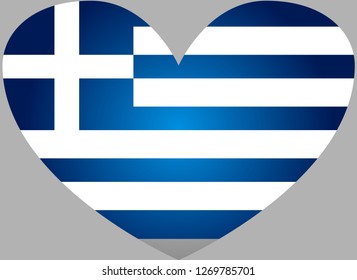 Greece flag, official colors and proportion correctly. National Greece flag. Flat