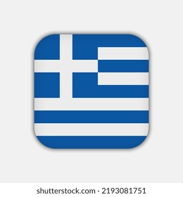 Greece flag, official colors. Vector illustration.
