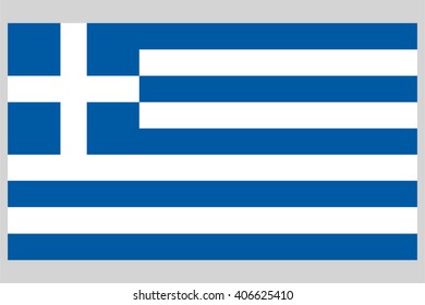 Greece flag on  a black background, stylish vector illustration