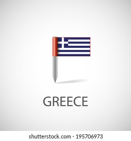 greece flag pin