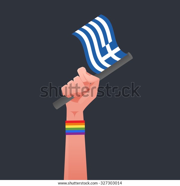 Greece Flag Sexuality Symbol Stock Vector Royalty Free 327303014 Shutterstock