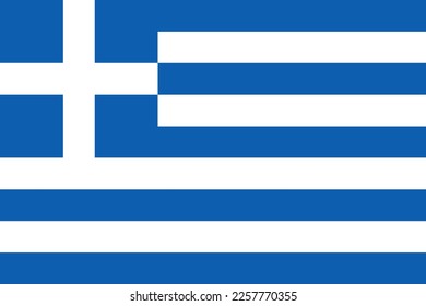 Bandera de Grecia simple ilustración del día de la independencia o elección