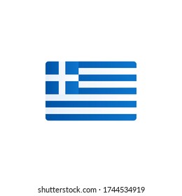 greece flag vector. country flag isolated on white background