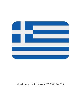 Greece flag vector icon on white background