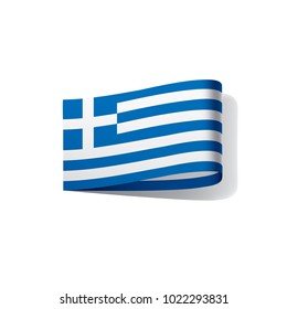 Greece flag, vector illustration