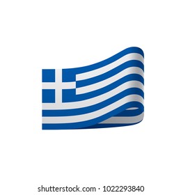 Greece flag, vector illustration