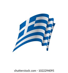 Greece flag, vector illustration