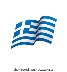 Greece flag, vector illustration