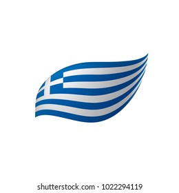 Greece flag, vector illustration