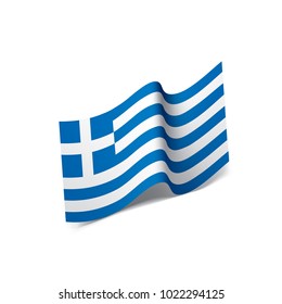 Greece flag, vector illustration