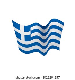 Greece flag, vector illustration