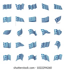 Bandeira da Grécia, ilustração vetorial
