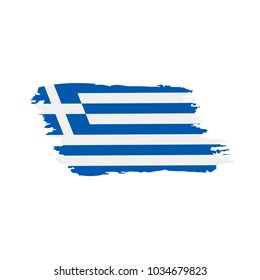 Greece flag, vector illustration