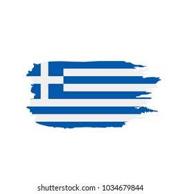 Greece flag, vector illustration