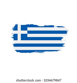 Greece flag, vector illustration