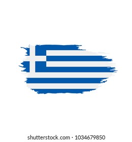 Greece flag, vector illustration