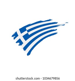 Greece Flag, Vector Illustration