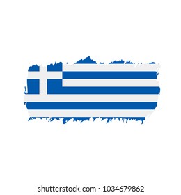 Greece flag, vector illustration