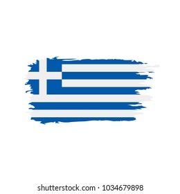 Greece flag, vector illustration