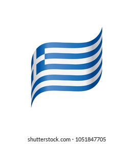Greece flag, vector illustration