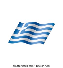 Greece flag, vector illustration