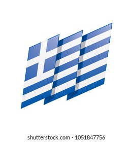 Greece flag, vector illustration
