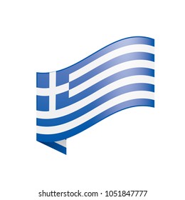 Greece flag, vector illustration