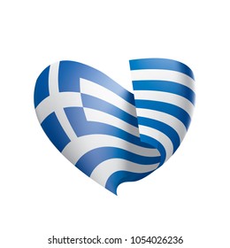 Greece flag, vector illustration