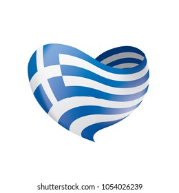 Greece flag, vector illustration