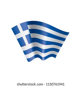 Greece flag, vector illustration