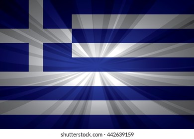 Greece flag vector illustration.