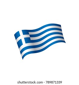Greece flag, vector illustration