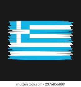 Diseño de iluminación de vectores de bandera de Grecia