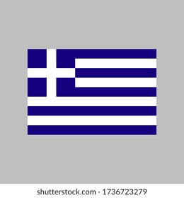 Greece flag vector illustration in high quality for ui and ux, website or mobile application