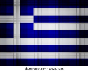 Greece Flag vector illustration. National Flag of Greece.