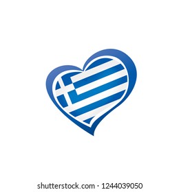 Greece flag, vector illustration on a white background.