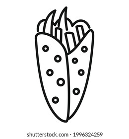 Greece food icon. Outline Greece food vector icon for web design isolated on white background