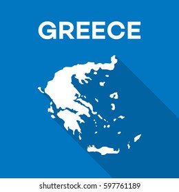 Greece , Greek  Map Designs Vector Illustration