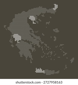 Mapa Grey e Branco Pontilhado em Marrom para Infraestrutura Solar.