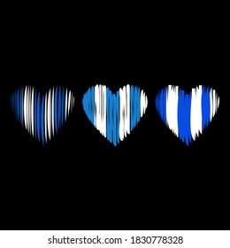 Greece heart flag Ohi day logo icon sign love symbol emblem element Brush drawing stripe Abstract creative design Modern national style Fashion print clothes apparel greeting invitation card badge