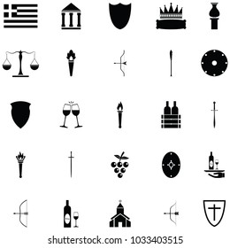 greece icon set