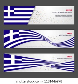 Greece independence day abstract background design banner and flyer, postcard, landscape, celebration vector illustration