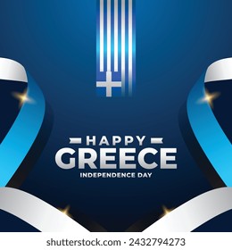 Grecia Día de la Independencia colección de ilustración de diseño