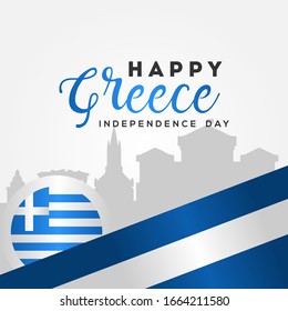 Griechenland Independence Day Vektorillustration Design