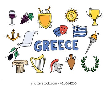 Greece Landmarks and cultural features .