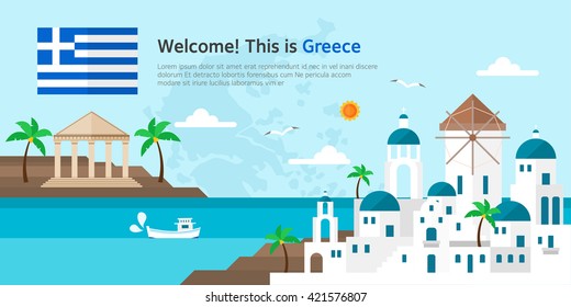 Ilustración de los monumentos de Grecia